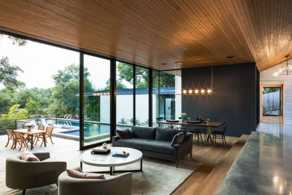 This Contemporary House in Austin, Texas, was designed by Ravel Architecture for clients in search of a quiet and private sanctuary; this house offers elegant living with fine finishes and smart amenities.