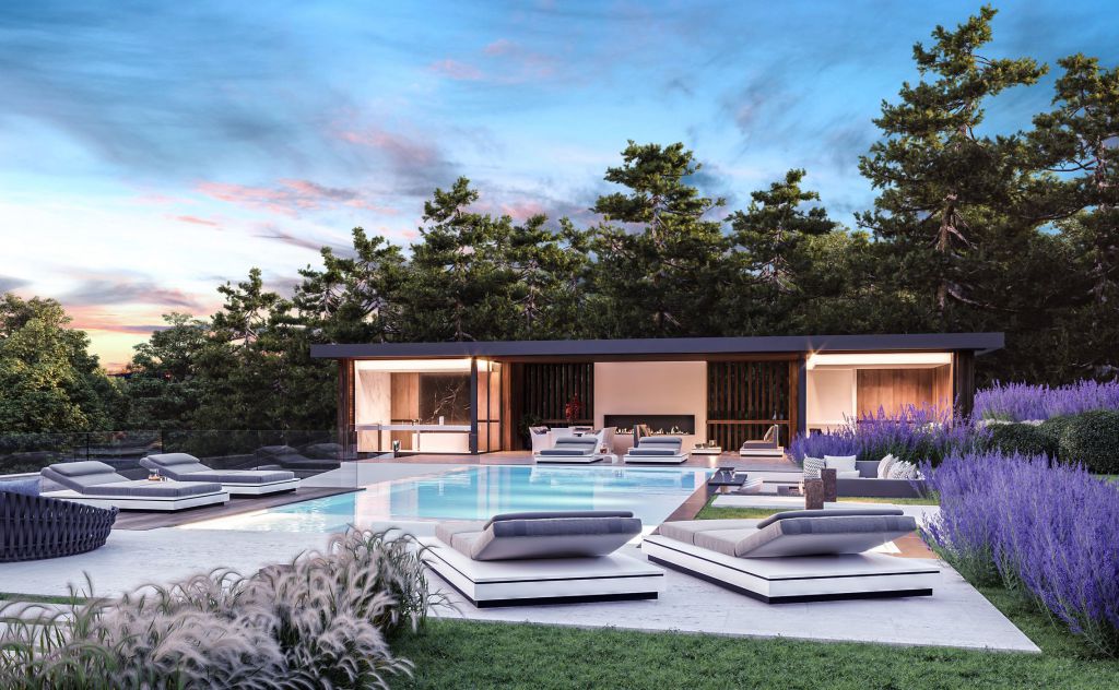 Design Concept of Villa Greenwich is a project located in Connecticut, United States was designed in concept stage by B8 Architecture and Design Studio in Modern style which is different to the traditional local architecture based in wooden construction.