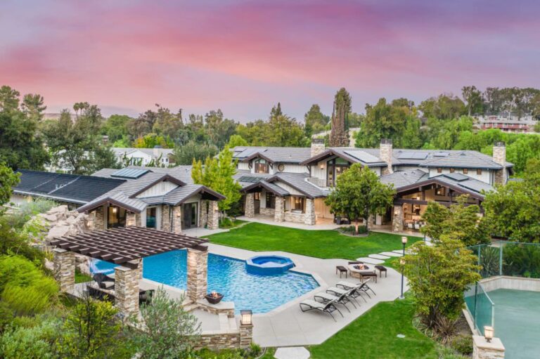 Hidden Hills Mansion with Contemporary Craftsman Style Sells for $24,888,000