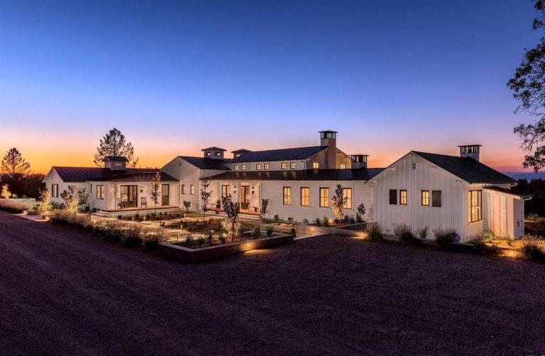 Newly Modern Farmhouse in Healdsburg Set on 77 Acres Asking for $7,890,000