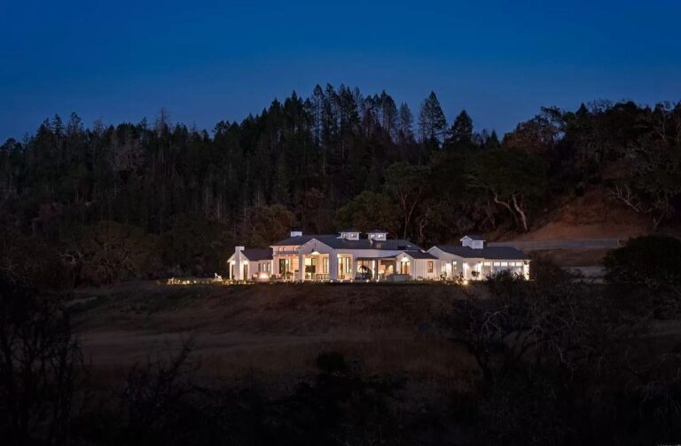 Modern Farmhouse in Healdsburg Set on 77 Acres Asking for 7,890,000