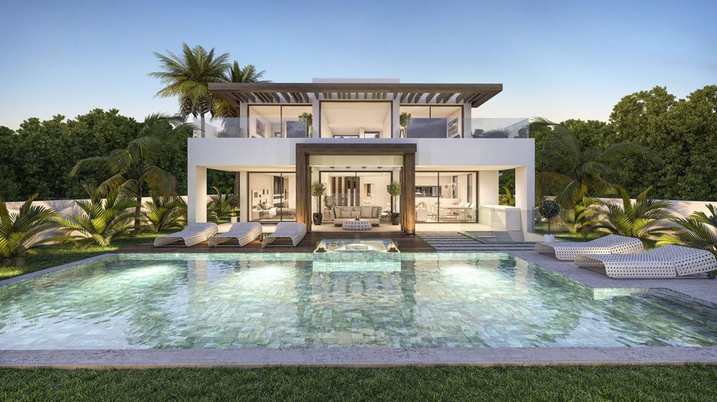 Concept Design of Villa Marbesa is a project located in Marbella, Spain was designed in concept stage by B8 Architecture and Design Studio in Modern style; it offers luxurious modern living in 350 square meter. 