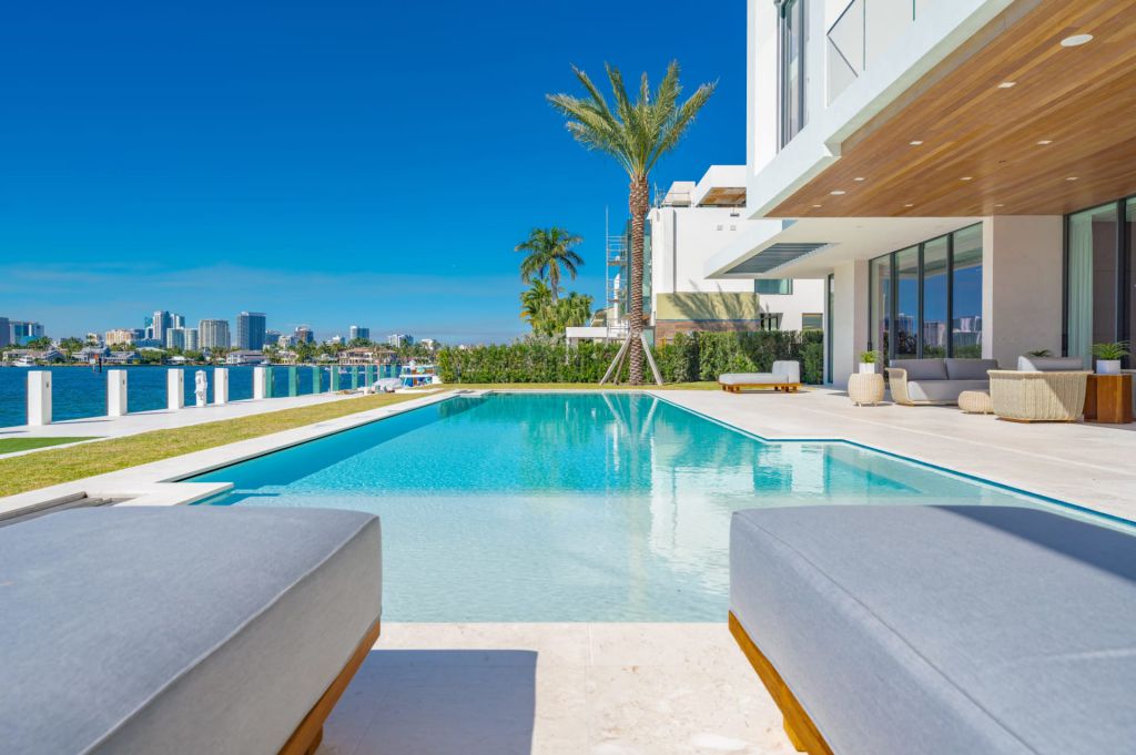 The Fort Lauderdale Mansion is a modern masterpiece in prestigious Harbor Beach with Awe-inspiring Intracoastal views now available for sale. This home located at 2412 Laguna Dr, Fort Lauderdale, Florida; offering 6 bedrooms and 9 bathrooms with over 9,400 square feet of living spaces