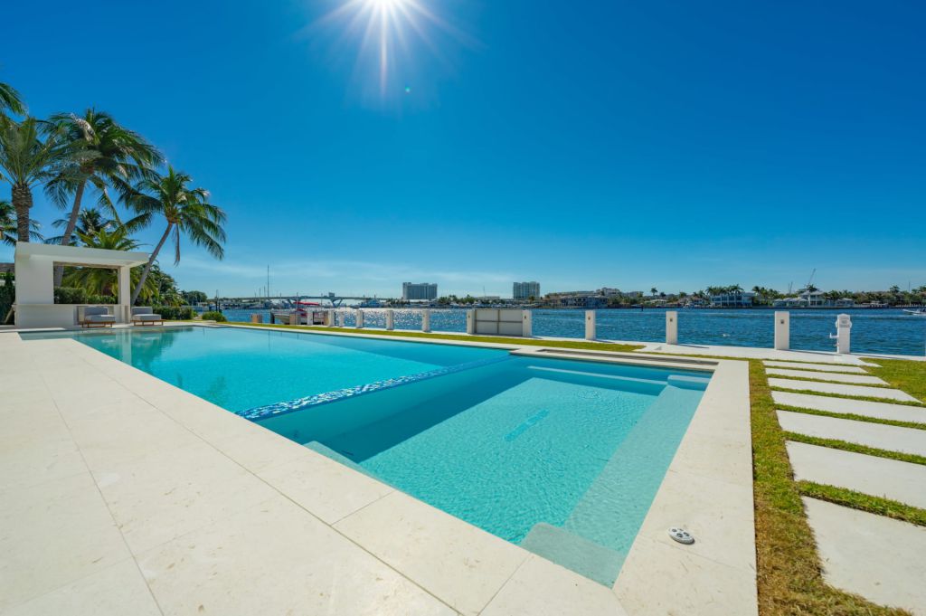 The Fort Lauderdale Mansion is a modern masterpiece in prestigious Harbor Beach with Awe-inspiring Intracoastal views now available for sale. This home located at 2412 Laguna Dr, Fort Lauderdale, Florida; offering 6 bedrooms and 9 bathrooms with over 9,400 square feet of living spaces