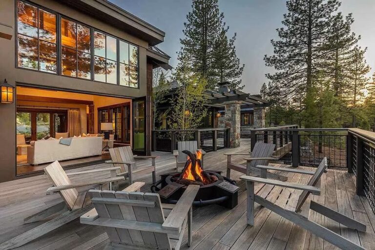 Stunning Contemporary Home with Double Facing Fireplace in California