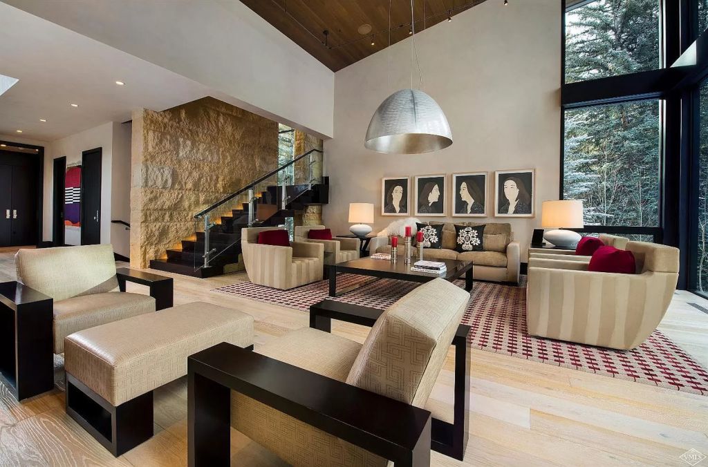 The Home in Vail is a masterpiece of architectural and interior design of voluminous spaces, massive glass now available for sale. This home located at 333 Beaver Dam Rd, Vail, Colorado; offering 6 bedrooms and 10 bathrooms with over 11,000 square feet of living spaces.