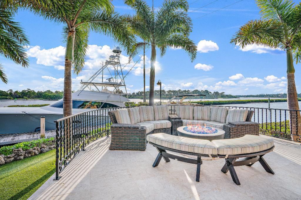 The Jupiter Mansion is the largest Intracoastal property in Admirals Cove boasts over 365' of prime protected waterfrontage for a Mega Yacht now available for sale. This home located at 176 Spyglass Ln, Jupiter, Florida; offering 6 bedrooms and 10 bathrooms with over 16,700 square feet of living spaces.