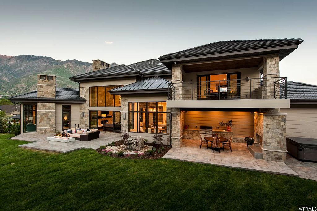 The Alpine Home is a mountain modern estate style has been Upgraded in each and every space now available for sale. This home located at 1333 N Eastview Ln, Alpine, Utah; offering 5 bedrooms and 5 bathrooms with over 8,600 square feet of living spaces.