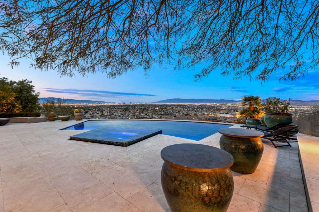 The Henderson House is a luxurious property with almost every room features unobstructed views now available for sale. This home located at 1508 View Field Ct, Henderson, Nevada; offering 4 bedrooms and 8 bathrooms with over 7,600 square feet of living spaces.