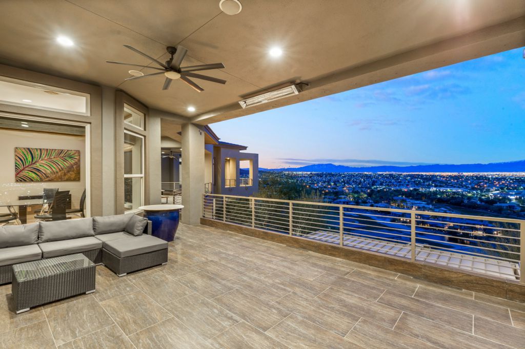 The Henderson House is a luxurious property with almost every room features unobstructed views now available for sale. This home located at 1508 View Field Ct, Henderson, Nevada; offering 4 bedrooms and 8 bathrooms with over 7,600 square feet of living spaces.