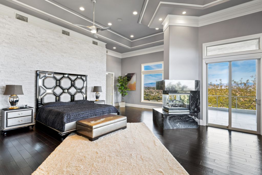 The Henderson House is a luxurious property with almost every room features unobstructed views now available for sale. This home located at 1508 View Field Ct, Henderson, Nevada; offering 4 bedrooms and 8 bathrooms with over 7,600 square feet of living spaces.