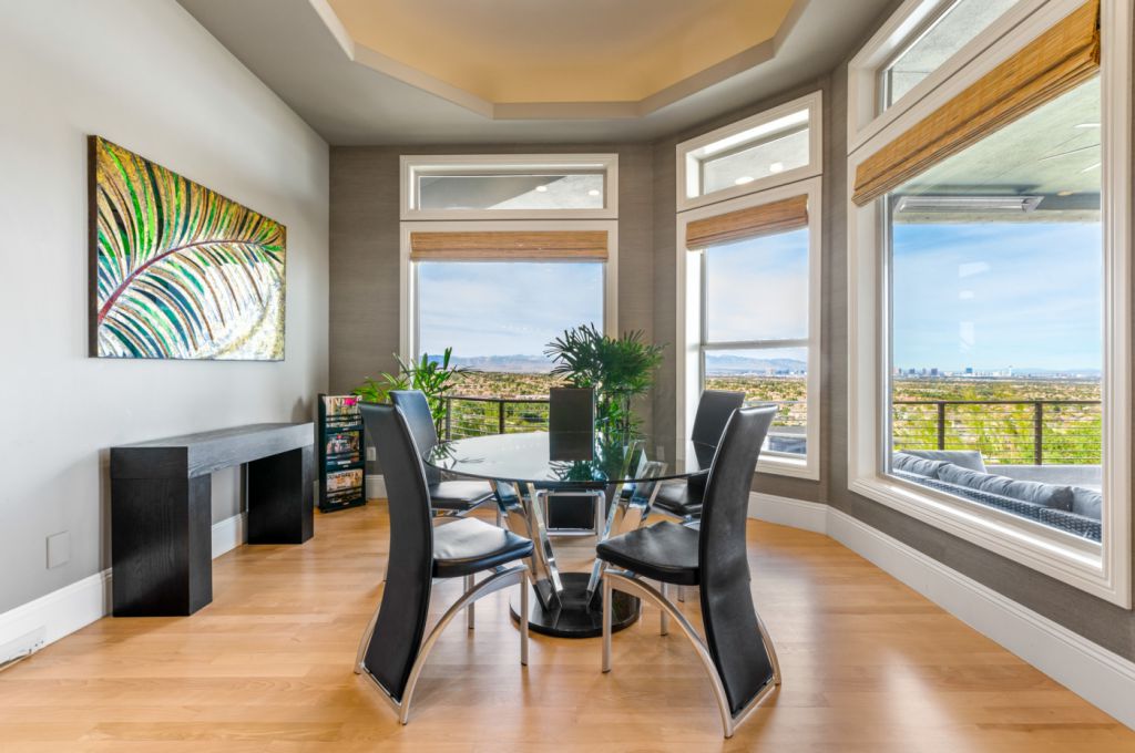 The Henderson House is a luxurious property with almost every room features unobstructed views now available for sale. This home located at 1508 View Field Ct, Henderson, Nevada; offering 4 bedrooms and 8 bathrooms with over 7,600 square feet of living spaces.