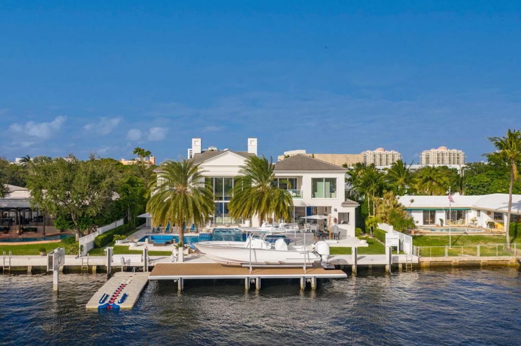The Fort Lauderdale House is a luxurious estate on the intercostal waterway with the highest quality materials and design specifications now available for sale. This home located at 701 Middle River Dr, Fort Lauderdale, Florida; offering 6 bedrooms and 9 bathrooms with over 6,800 square feet of living spaces.