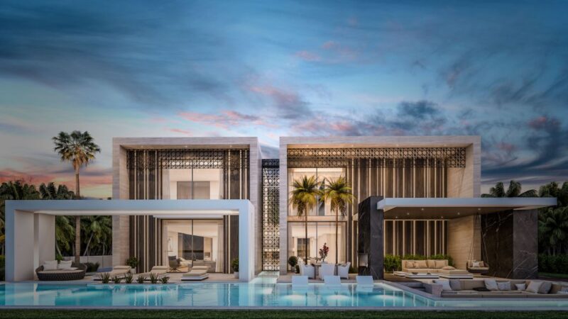 This Mansion Design Concept is Inspired in Traditional Arab Aesthetics