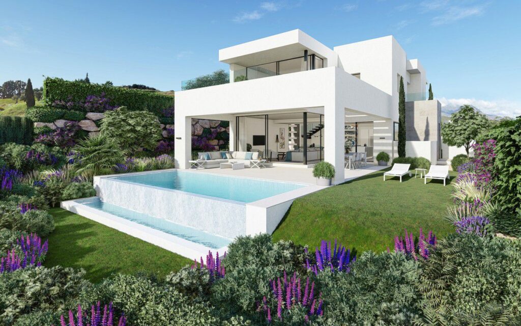 The Villa Concept is a project located in Estepona, Malaga, Spain was Inspired by the serenity of its natural setting between mountains and sea; it offers luxurious modern living. This home located on beautiful lot with amazing sea views and wonderful outdoor living spaces.