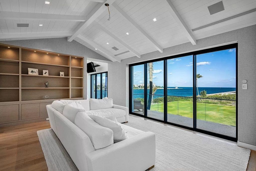 The Palm Beach Mansion is a Direct oceanfront masterpiece offers the most unique South Florida indoor, outdoor living experience now available for sale. This home located at 149 E Inlet Dr, Palm Beach, Florida; offering 7 bedrooms and 11 bathrooms with over 7,600 square feet of living spaces.