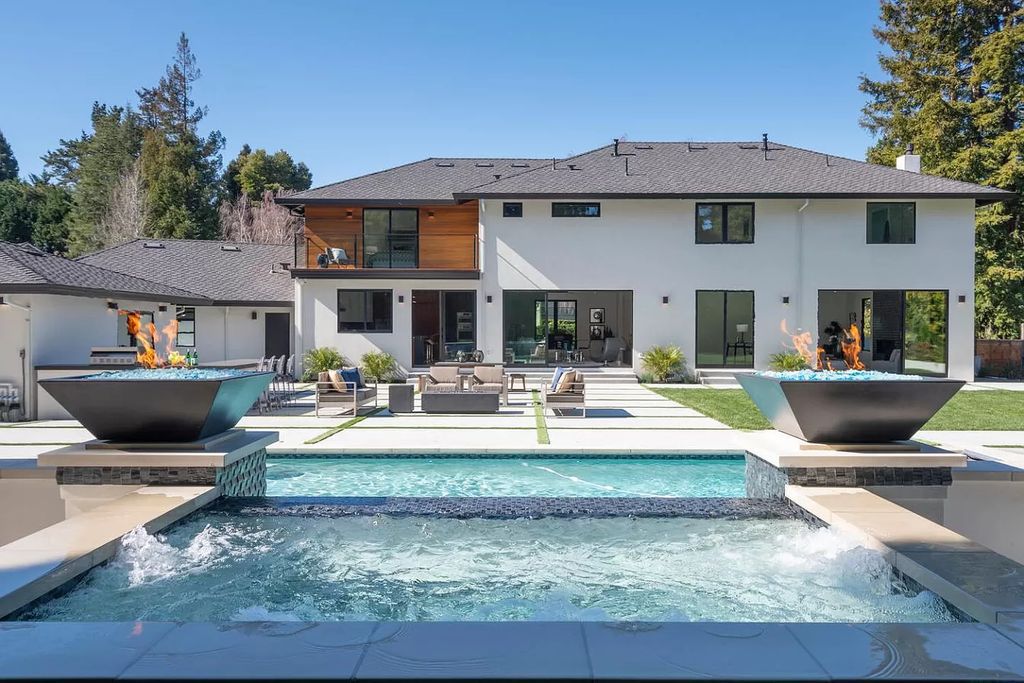 The Hillsborough Home is a spectacular, completely renovated, state-of-the-art home offers tremendous modern flair now available for sale. This home located at 1460 Crystal Dr, Hillsborough, California; offering 5 bedrooms and 7 bathrooms with over 4,000 square feet of living spaces.