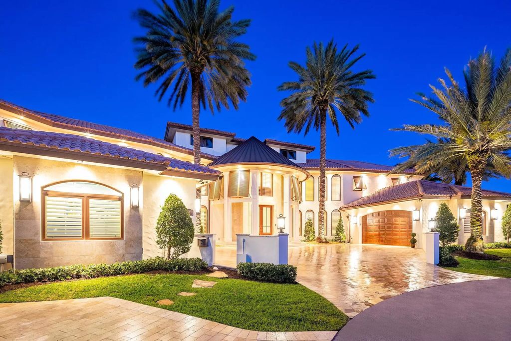 The Home in Lighthouse Point is an exceptional gated estate tucked away on a quiet cul-de-sac offering ultimate privacy now available for sale. This home located at 2541 NE 32nd Ct, Lighthouse Point, Florida; offering 6 bedrooms and 7 bathrooms with over 8,100 square feet of living spaces.