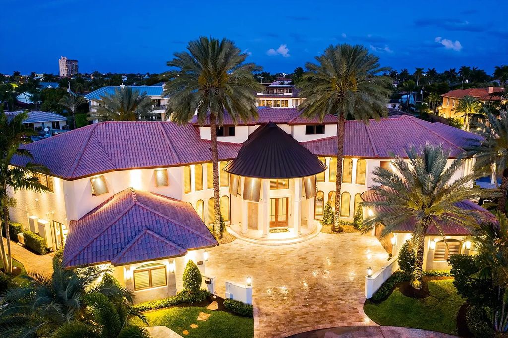 The Home in Lighthouse Point is an exceptional gated estate tucked away on a quiet cul-de-sac offering ultimate privacy now available for sale. This home located at 2541 NE 32nd Ct, Lighthouse Point, Florida; offering 6 bedrooms and 7 bathrooms with over 8,100 square feet of living spaces.