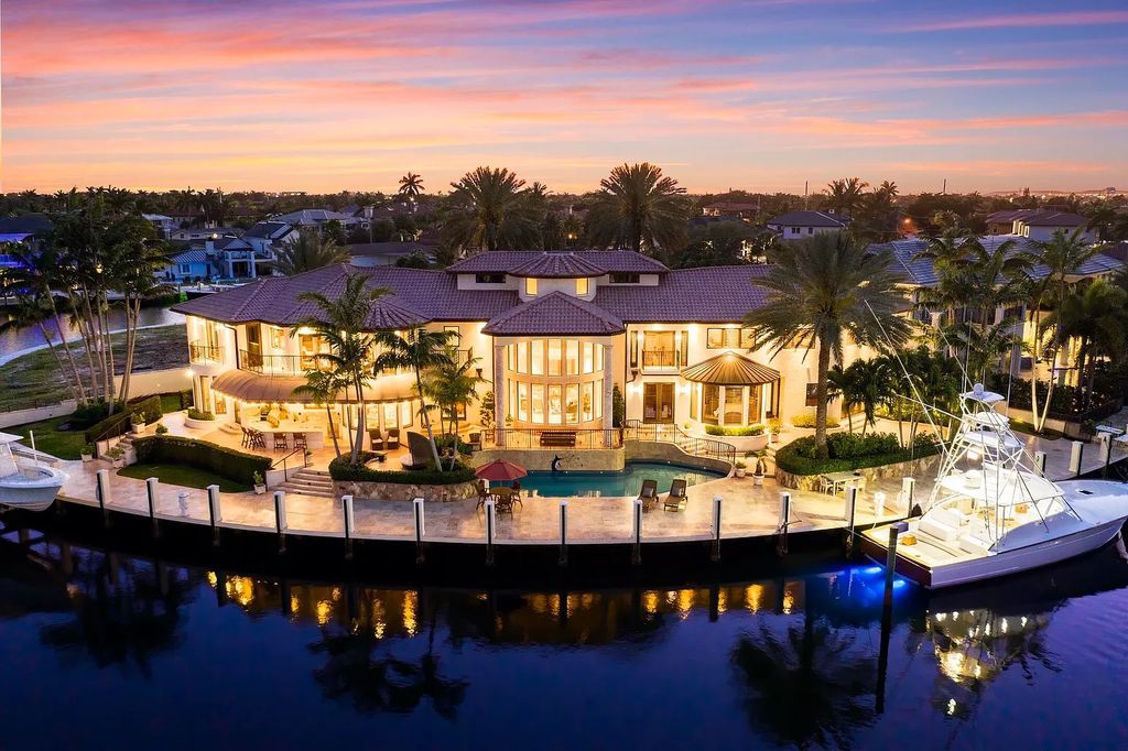 The Home in Lighthouse Point is an exceptional gated estate tucked away on a quiet cul-de-sac offering ultimate privacy now available for sale. This home located at 2541 NE 32nd Ct, Lighthouse Point, Florida; offering 6 bedrooms and 7 bathrooms with over 8,100 square feet of living spaces.