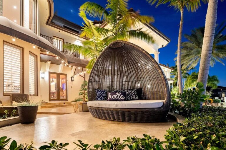 Private Waterfront Oasis Exceptional Estate with Deep Water Frontage