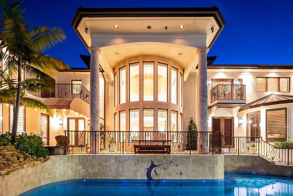 The Home in Lighthouse Point is an exceptional gated estate tucked away on a quiet cul-de-sac offering ultimate privacy now available for sale. This home located at 2541 NE 32nd Ct, Lighthouse Point, Florida; offering 6 bedrooms and 7 bathrooms with over 8,100 square feet of living spaces.