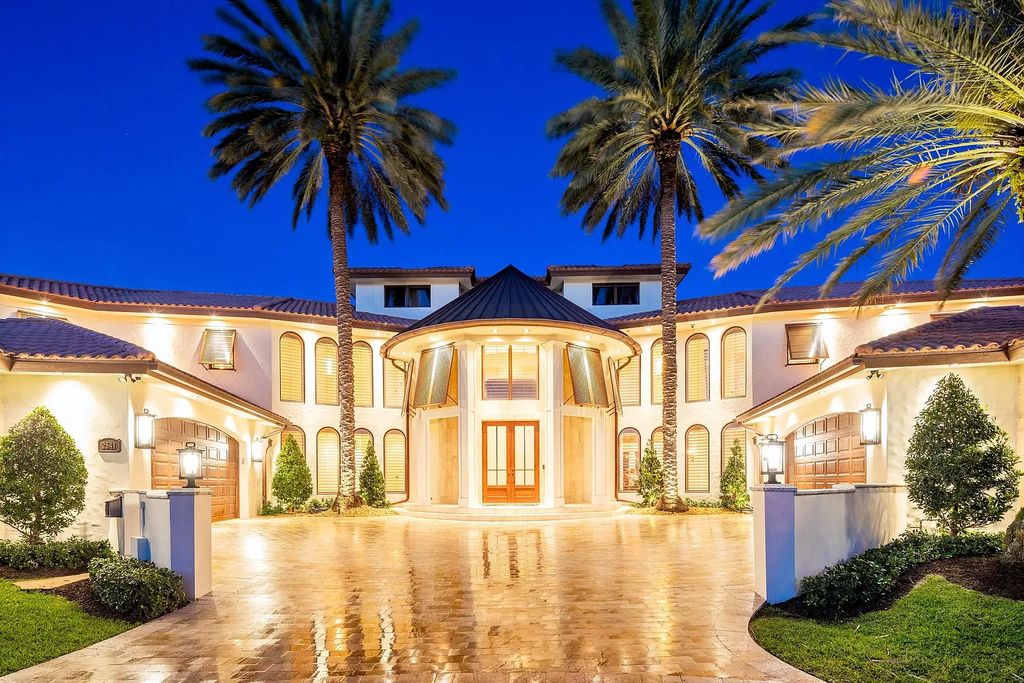 The Home in Lighthouse Point is an exceptional gated estate tucked away on a quiet cul-de-sac offering ultimate privacy now available for sale. This home located at 2541 NE 32nd Ct, Lighthouse Point, Florida; offering 6 bedrooms and 7 bathrooms with over 8,100 square feet of living spaces.