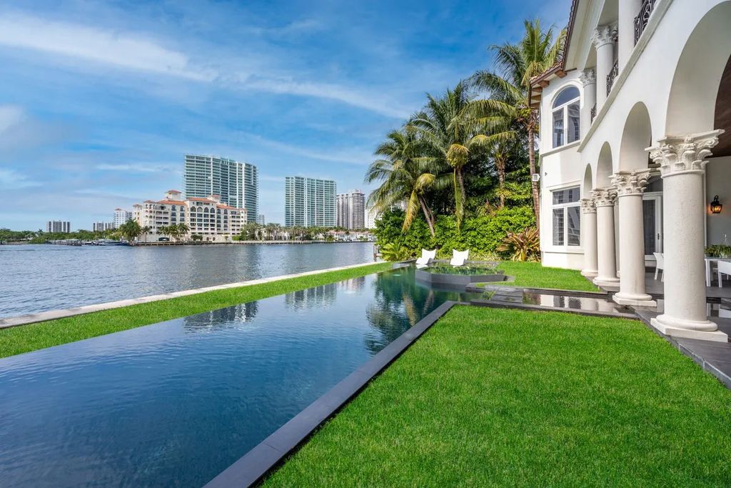 The Waterfront Home is a luxurious home in one of South Florida’s most exclusive gated communities now available for sale. This home located at 170 S Is, Golden Beach, Florida; offering 7 bedrooms and 9 bathrooms with over 8,800 square feet of living spaces.