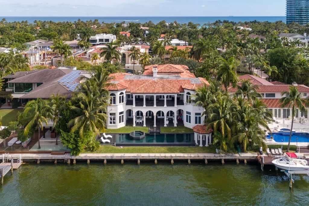 The Waterfront Home is a luxurious home in one of South Florida’s most exclusive gated communities now available for sale. This home located at 170 S Is, Golden Beach, Florida; offering 7 bedrooms and 9 bathrooms with over 8,800 square feet of living spaces.