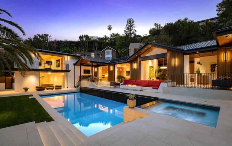 Beverly Hills Home evokes Midcentury Design Asking for $13,495,000