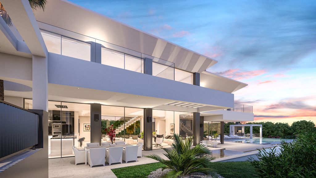 Costa del Sol Villa Concept is a project located in Malaga, Spain; was designed in concept stage by B8 Architecture and Design Studio in Modern style; it offers luxurious modern living with 4 bedrooms and 4 bathrooms.