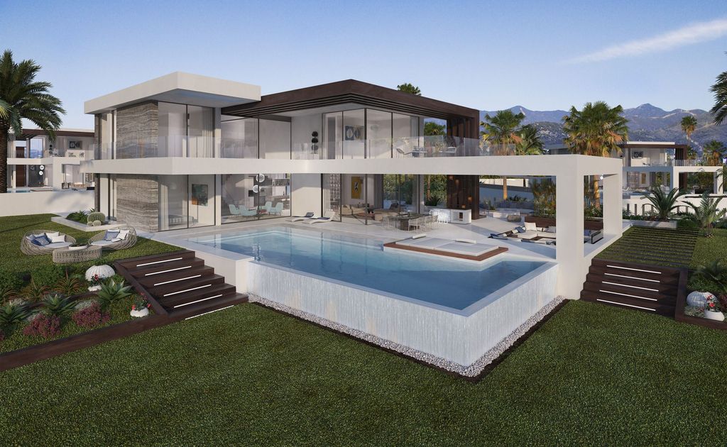 Design Concept of Contemporary Villa is a project located in the complex Velvet, New Golden Mile of Estepona was designed in concept stage in Modern style; it offers luxurious modern living.