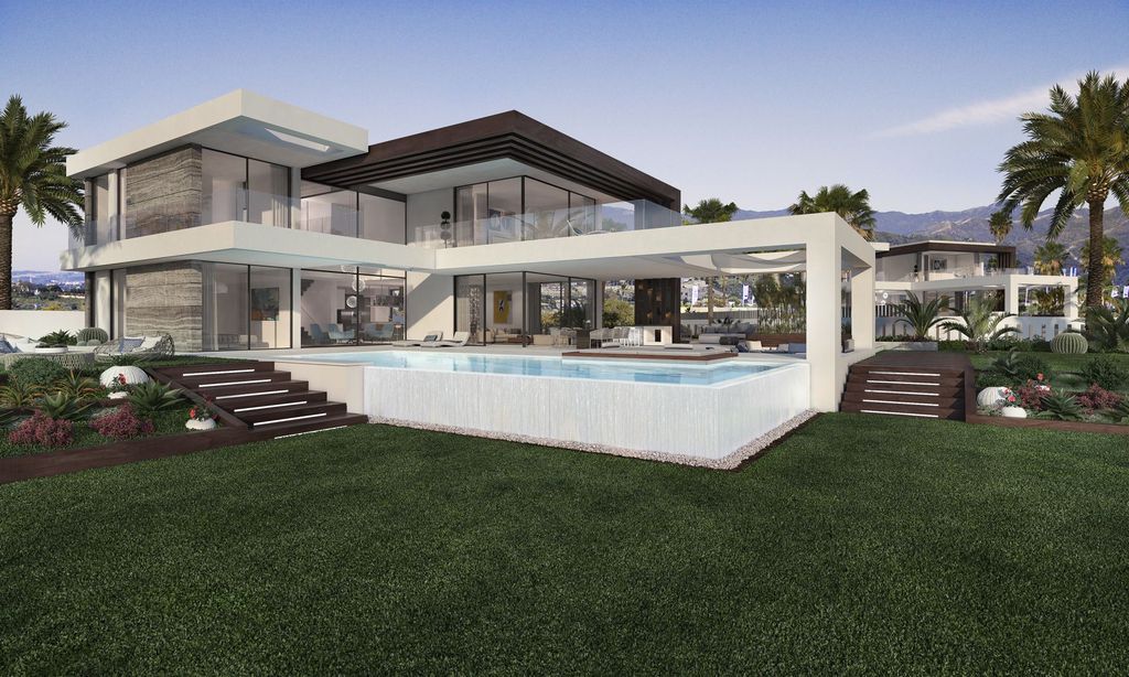 Design Concept of Contemporary Villa is a project located in the complex Velvet, New Golden Mile of Estepona was designed in concept stage in Modern style; it offers luxurious modern living.