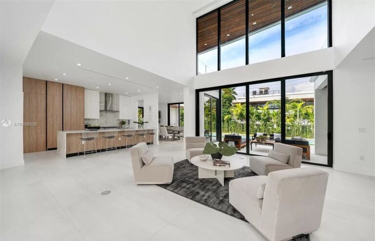 Enjoy $5,500,000 New Construction Modern Home in Miami Beach