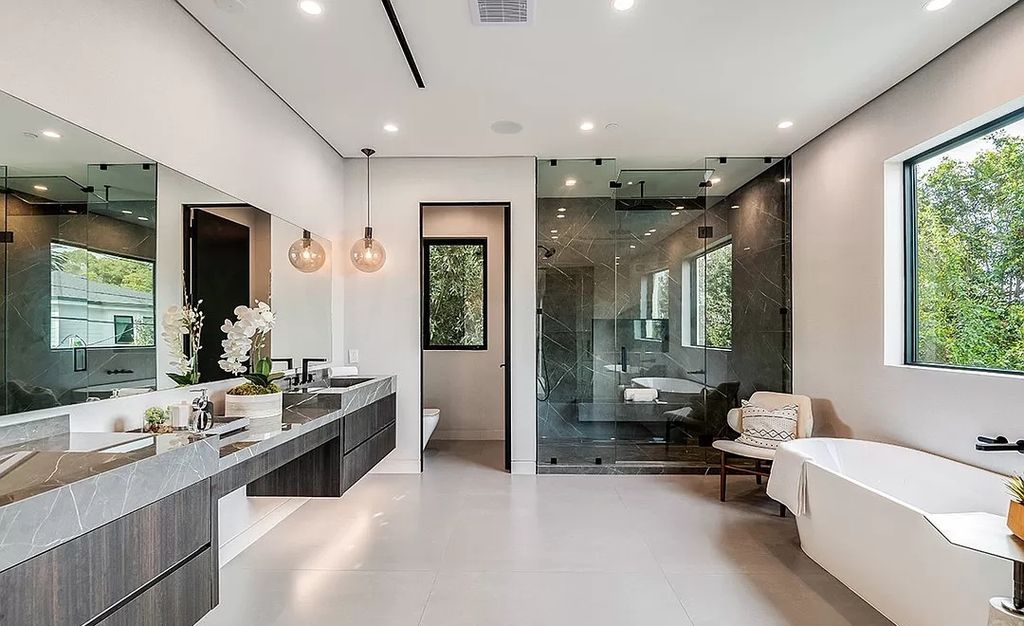 The Home in West Hollywood is an exceptionally engineered newly constructed smart residence now available for sale. This home located at 829 N Ogden Dr, Los Angeles, California; offering 5 bedrooms and 6 bathrooms with over 5,000 square feet of living spaces.