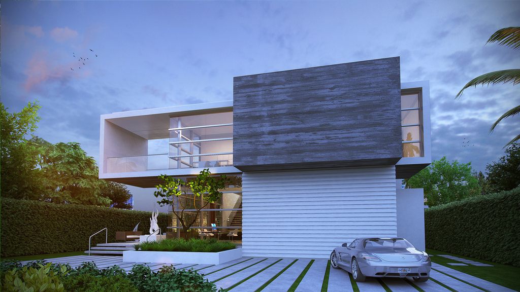 Golden Beach Home in Florida was designed by Danny Sorogon in Modern contemporary style; this house is one of the finest high-end luxury homes throughout the highly cherished and desirable South Florida region.