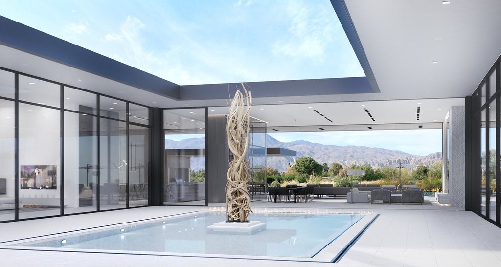 Madison Club 59 Villa Concept is a project located in La Quinta, California was designed in concept stage by Hudgins Design Group in Modern style; it offers luxurious modern retreat. This home located on beautiful lot with amazing mountains views and wonderful outdoor living spaces.