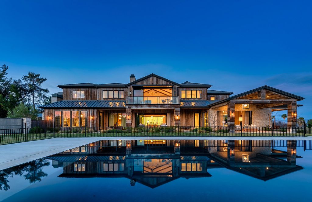 The California Property is an extraordinary newer rustic contemporary Farmhouse with explosive panoramic views now available for sale. This California Property located at 5521 Paradise Valley Rd, Hidden Hills, California; offering 6 bedrooms and 11 bathrooms with over 14,500 square feet of living spaces.