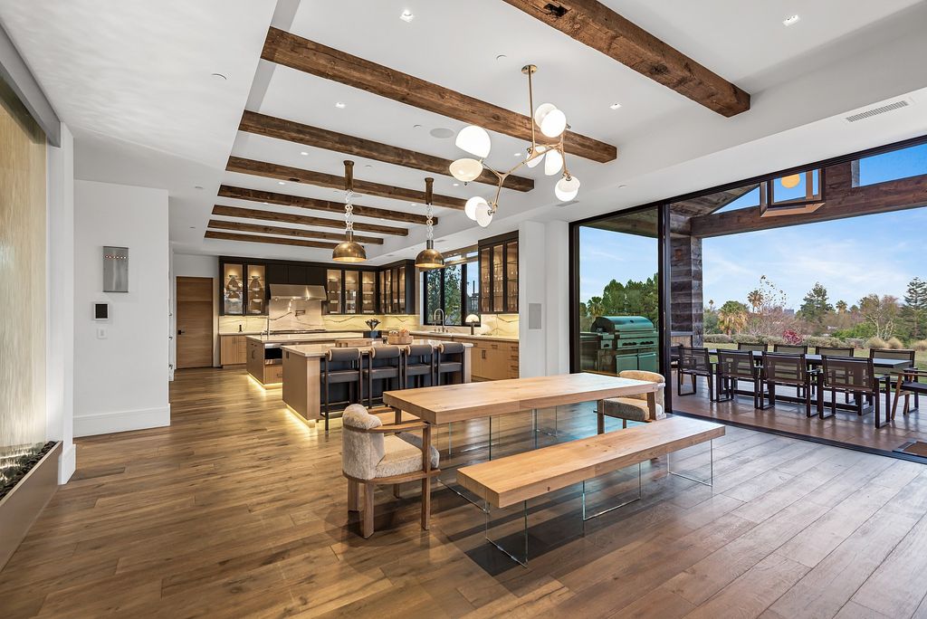 The California Property is an extraordinary newer rustic contemporary Farmhouse with explosive panoramic views now available for sale. This California Property located at 5521 Paradise Valley Rd, Hidden Hills, California; offering 6 bedrooms and 11 bathrooms with over 14,500 square feet of living spaces.