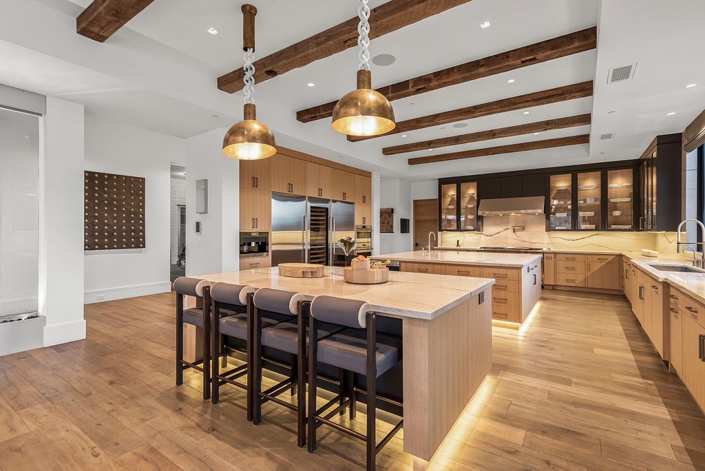 The California Property is an extraordinary newer rustic contemporary Farmhouse with explosive panoramic views now available for sale. This California Property located at 5521 Paradise Valley Rd, Hidden Hills, California; offering 6 bedrooms and 11 bathrooms with over 14,500 square feet of living spaces.