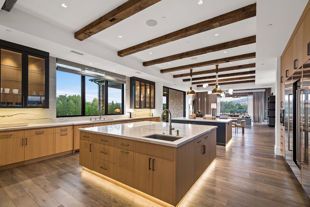 The California Property is an extraordinary newer rustic contemporary Farmhouse with explosive panoramic views now available for sale. This California Property located at 5521 Paradise Valley Rd, Hidden Hills, California; offering 6 bedrooms and 11 bathrooms with over 14,500 square feet of living spaces.