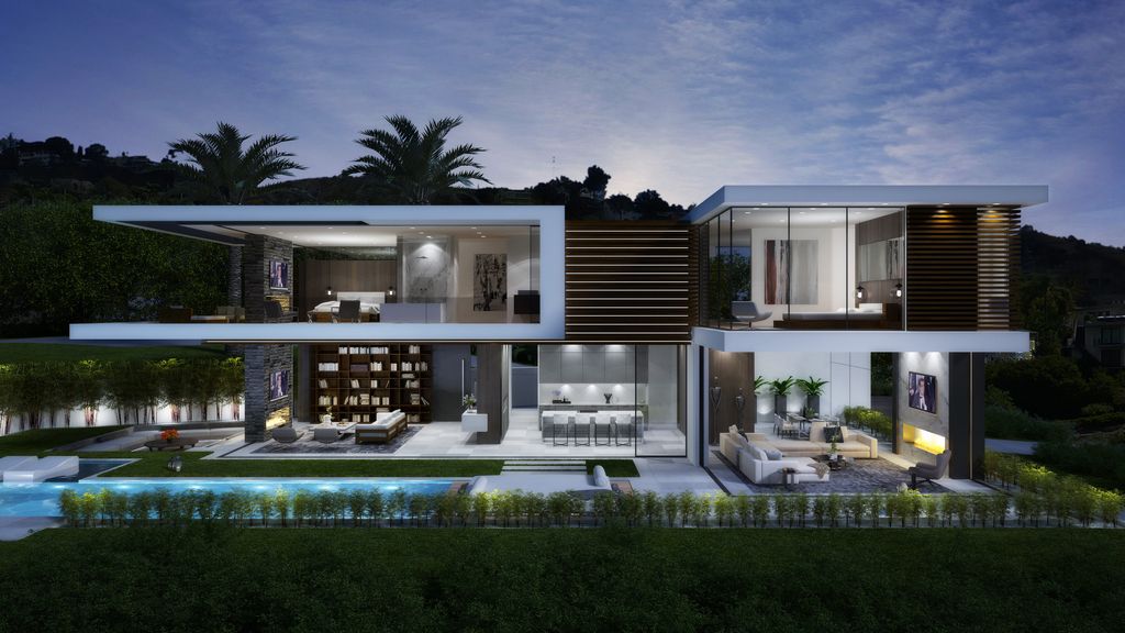 Thrasher Mansion Design Concept is a project located in Sunset Strip, Los Angeles, California was designed in concept stage by CLR Design Group in Modern style; it offers luxurious modern living of 6,000 square feet with 4 bedrooms and 4 bathrooms.