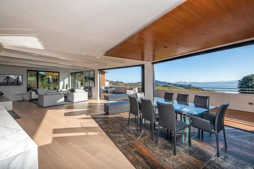 The Tiburon Home is a luxurious residence on one of the most desirable streets with sweeping views now available for sale. This home located at 86 Sugarloaf Dr, Tiburon, California; offering 5 bedrooms and 4 bathrooms with over 4,000 square feet of living spaces.