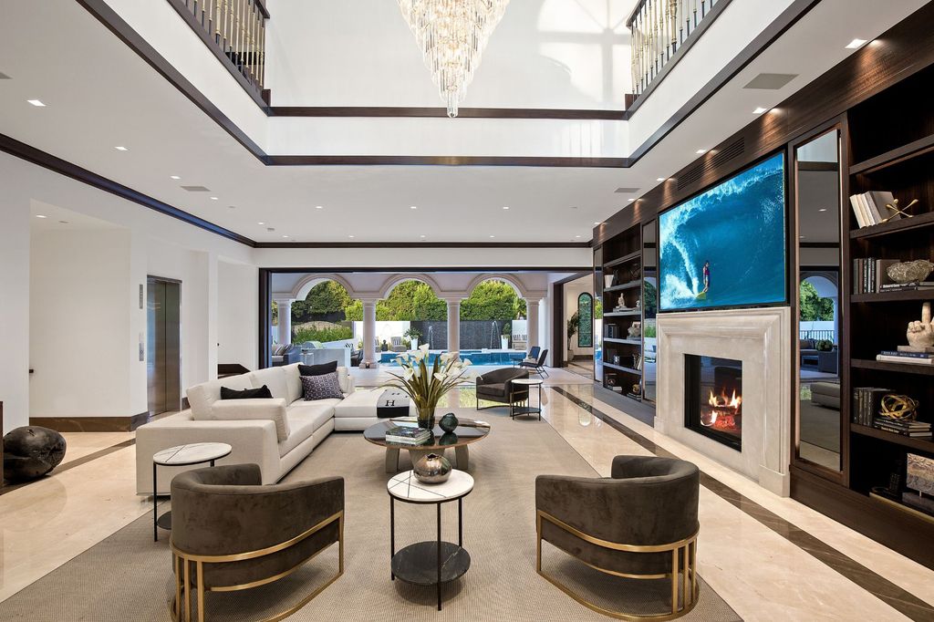 The Mansion in Beverly Hills is a new European-inspired residence showcases masterful craftsmanship now available for sale. This home located at 508 N Alpine Dr, Beverly Hills, California; offering 7 bedrooms and 9 bathrooms with over 9,300 square feet of living spaces.
