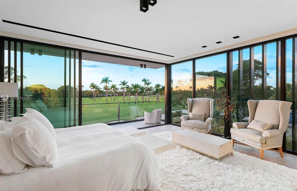 The Modern House in Miami Beach is a newly built tropical residence offering expansive western views of the La Gorce Country Club Golf Course now available for sale. This home located at 5470 La Gorce Dr, Miami Beach, Florida; offering 4 bedrooms and 4 bathrooms with over 3,600 square feet of living spaces.