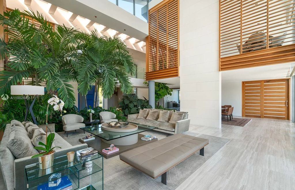 The Home in Golden Beach is one of a kind tropical modern gem built in 2016 now available for sale. This home located at 325 Centre Is, Golden Beach, Florida; offering 8 bedrooms and 11 bathrooms with over 9,000 square feet of living spaces. 