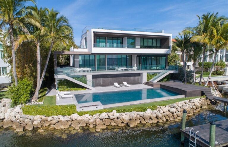 Spectacular Modern Miami Waterfront Home Boasts Open Bay Views Sells for $16,900,000