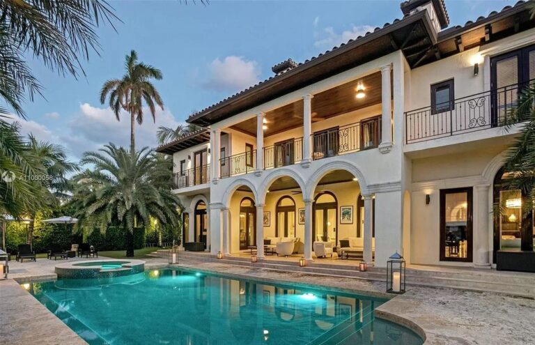 This $24,000,000 Mediterranean Mansion is the Largest on Sunset Islands