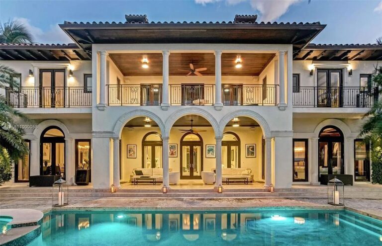 This $24,000,000 Mediterranean Mansion is the Largest on Sunset Islands