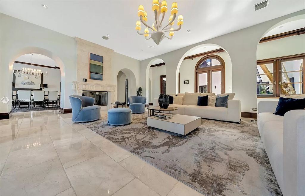 The Mediterranean Mansion is one of the largest waterfront estates on Sunset Islands offers abundance of private luxurious amenities now available for sale. This home located at 1525 W 24th St, Miami Beach, Florida; offering 7 bedrooms and 10 bathrooms with over 11,500 square feet of living spaces.